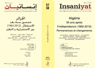 Algérie 50 ans après l’indépendance (1962-2012) permanences et changements    
