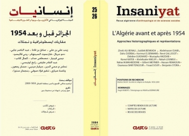 L’Algérie avant et après 1954. Approches historiographiques et représentations