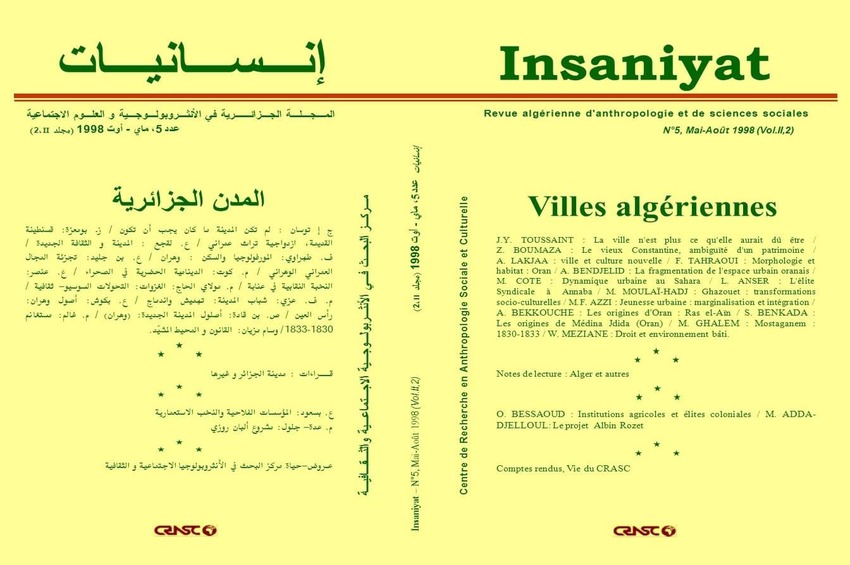 cover_caption 5 – Villes Algériennes