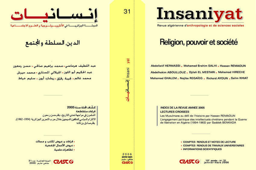 cover_caption 31 – Religion, Pouvoir et Société