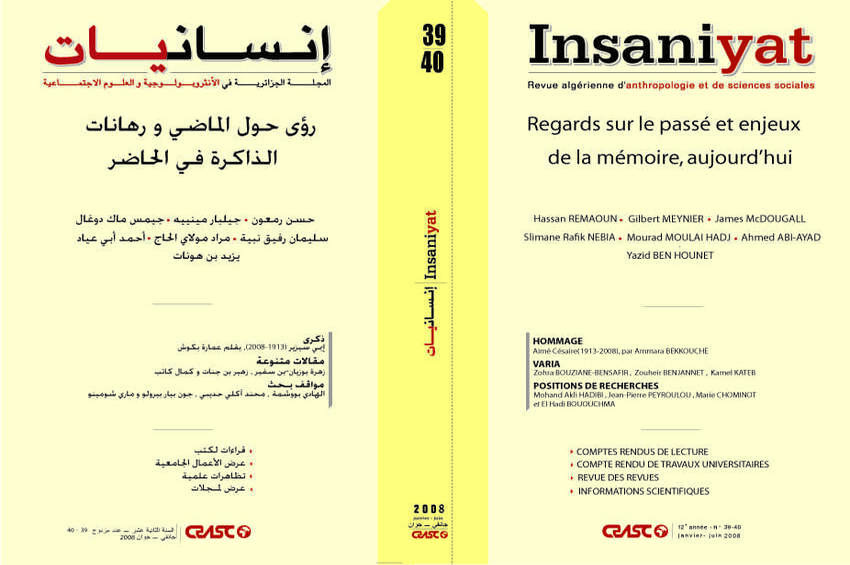 cover_caption 39-40 – Regards sur le passé et enjeux de la mémoire, aujourd’hui
