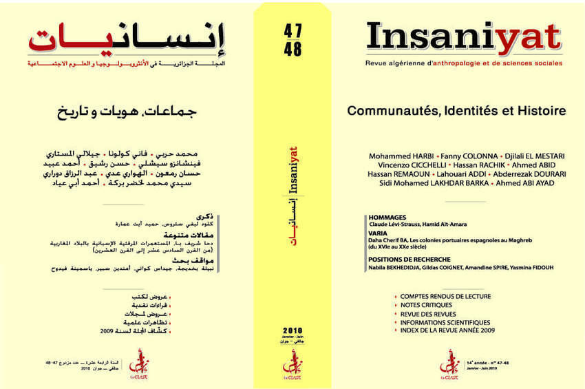 cover_caption 47-48 – Communautés, Identités et Histoire